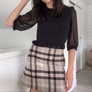 Aritzia Tempest Lilith Blouse Black XS